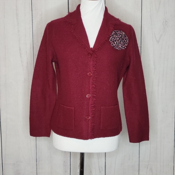 Vintage Nouveaux wool cardigan - Picture 6 of 8